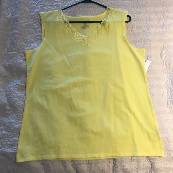 White Stag Tops - NWT Yellow Tank Top
